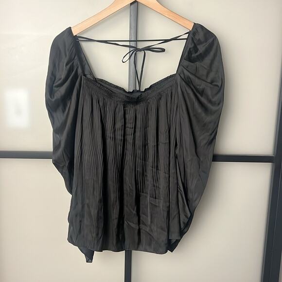 Kobi Halperin Dina Pleated Square-Neck Blouse Size XS - Picture 5 of 7